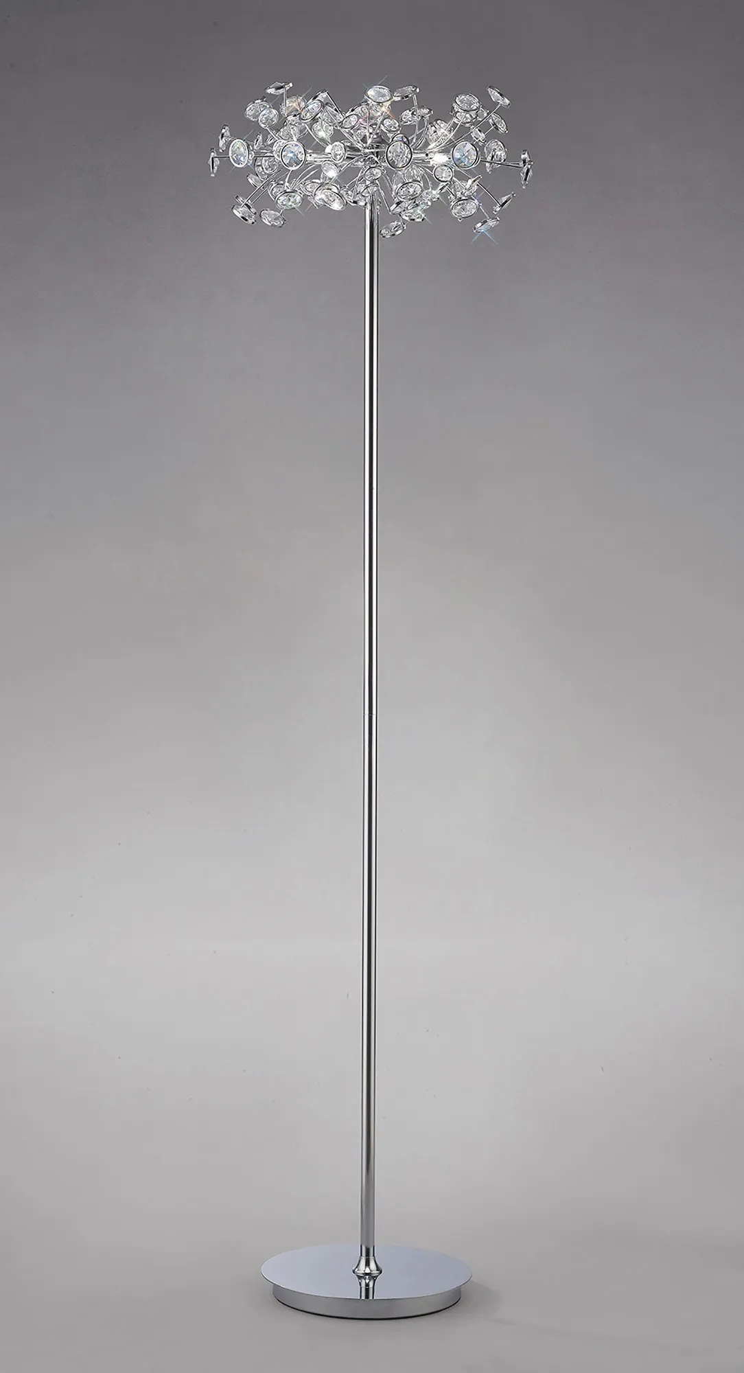 IL31402  Savanna Crystal 160cm Floor Lamp 3 Light